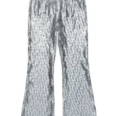 Брюки bootcut с монограммой