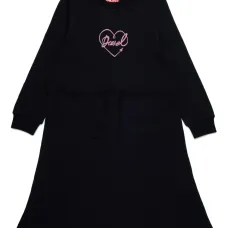 Платье с вышитым логотипом