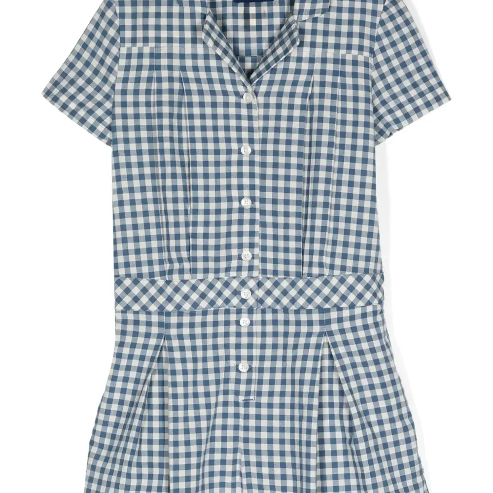 Ромпер в клетку гингем