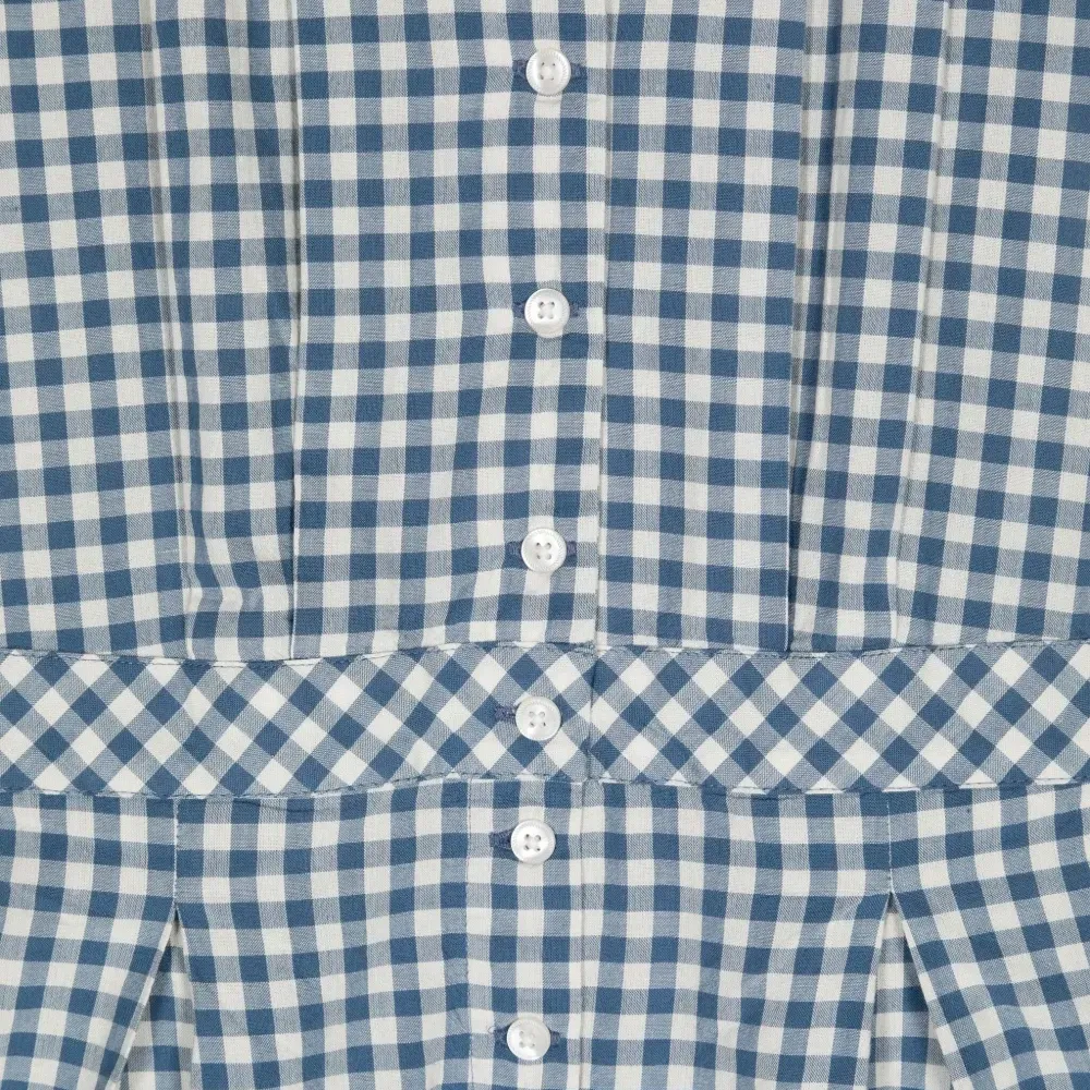 Ромпер в клетку гингем