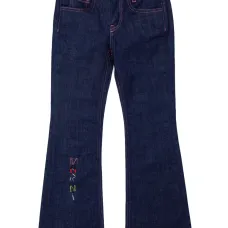 Джинсы с нашивкой-логотипом