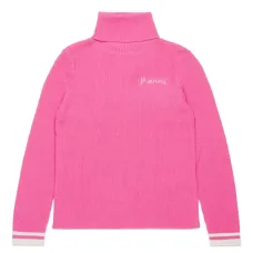 Джемпер с высоким воротником и вышитым логотипом