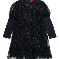 Трикотажное платье с пайетками