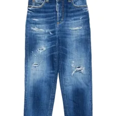 Прямые джинсы средней посадки