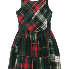 Платье в клетку тартан