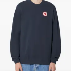 Свитшот с круглым вырезом и нашивкой-логотипом