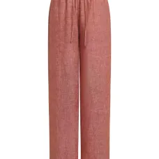 Льняные брюки с кулиской