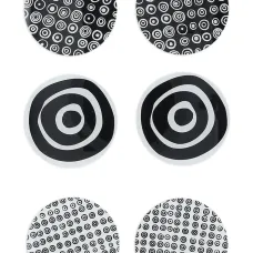 Набор из шести подставок с принтом