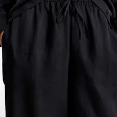 Льняные брюки с кулиской