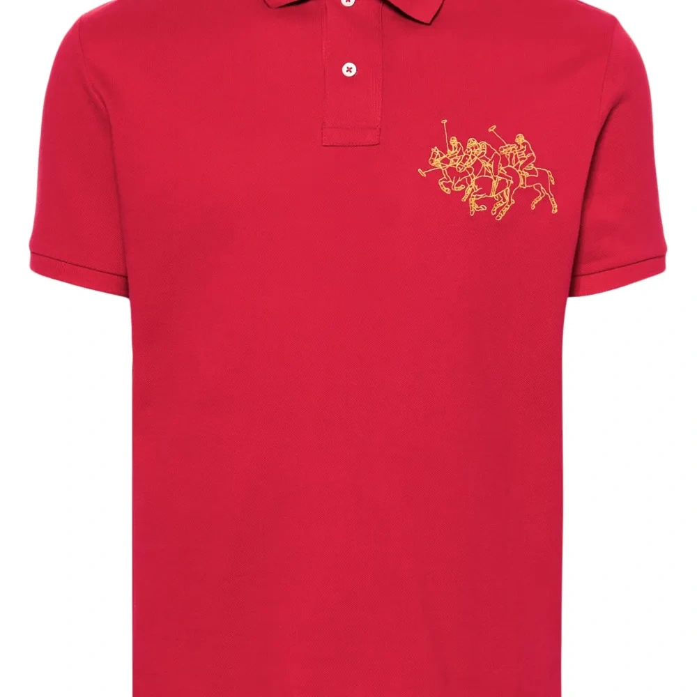 Рубашка поло с вышитым логотипом