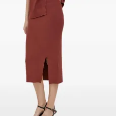 Миди-юбка с разрезом сбоку