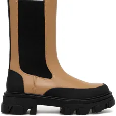 Кожаные ботинки