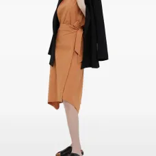 Миди-юбка с панелями и деталями в виде завязок