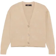 Кардиган с жаккардовым логотипом