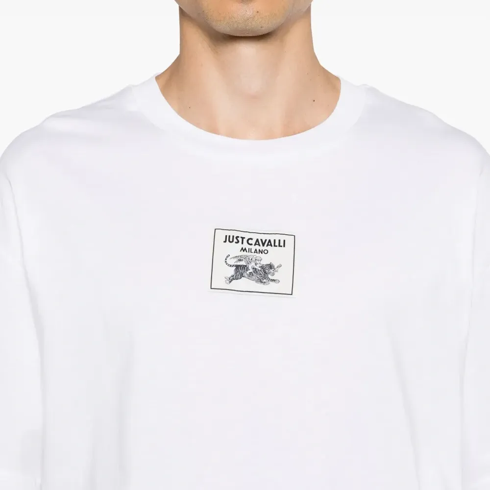 Футболка с нашивкой-логотипом