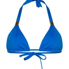 Топ бикини с треугольными чашками и сборками