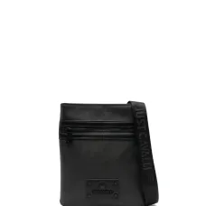 Сумка-мессенджер с нашивкой-логотипом