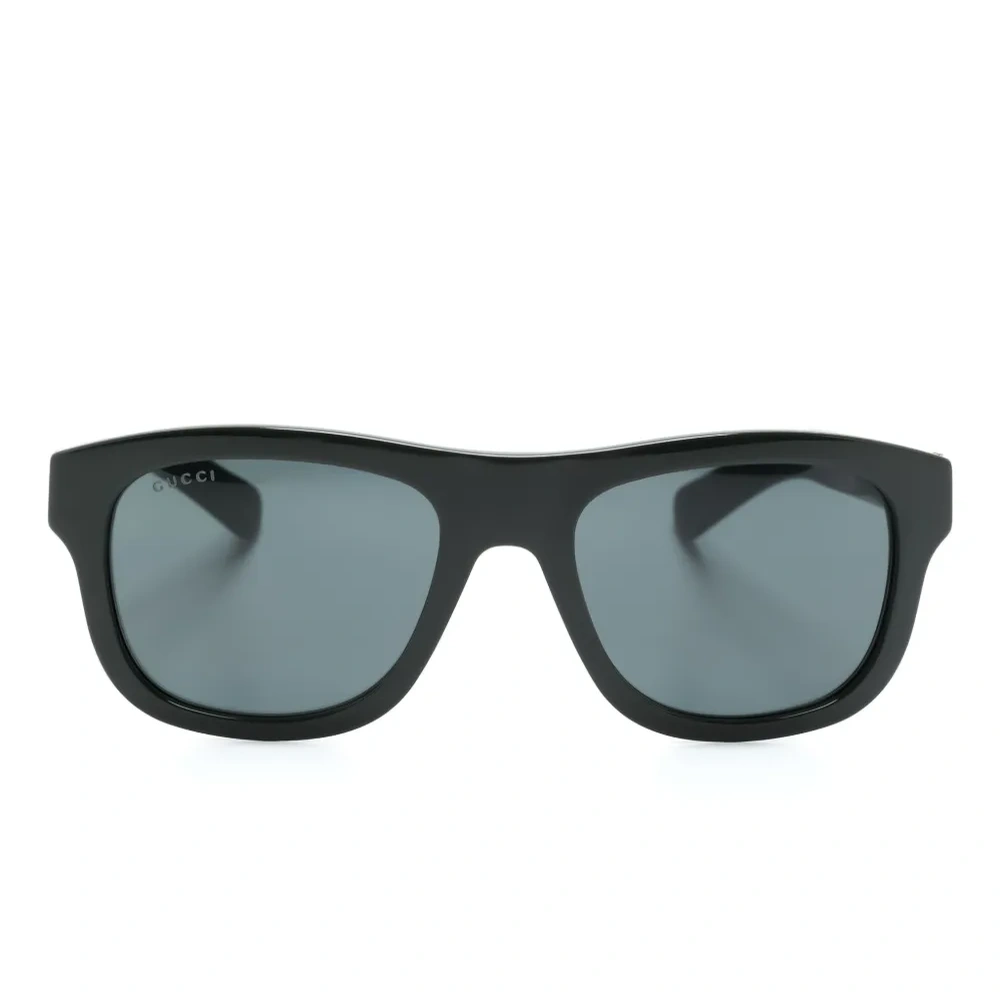 Солнцезащитные очки трапециевидной формы с логотипом