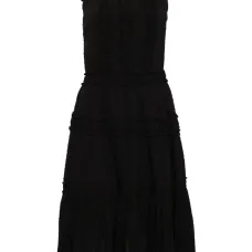 Платье миди с узором в горох