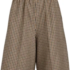 Длинные шорты в ломаную клетку