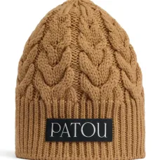 Шапка бини фактурной вязки