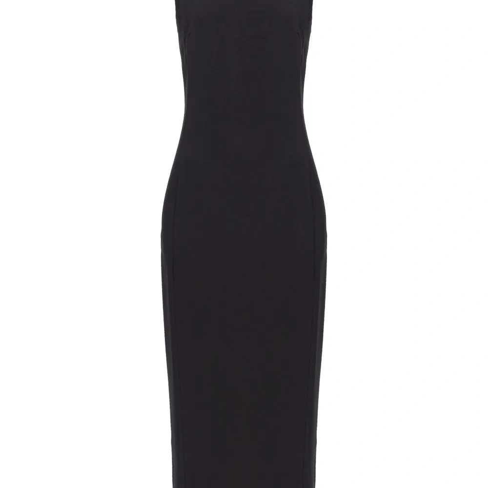 Декорированное платье миди без рукавов