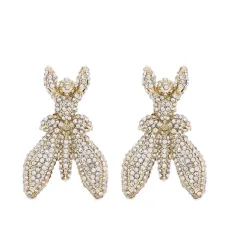 Серьги Fly со стразами