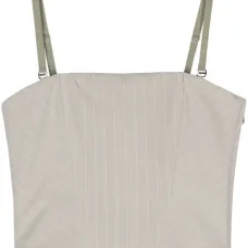 Укороченный корсет в тонкую полоску