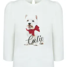 футболка с длинными рукавами и принтом