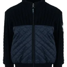 Пуховик с нашивкой-логотипом