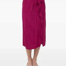 Юбка миди с оборками