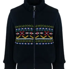 кардиган вязки интарсия с узором