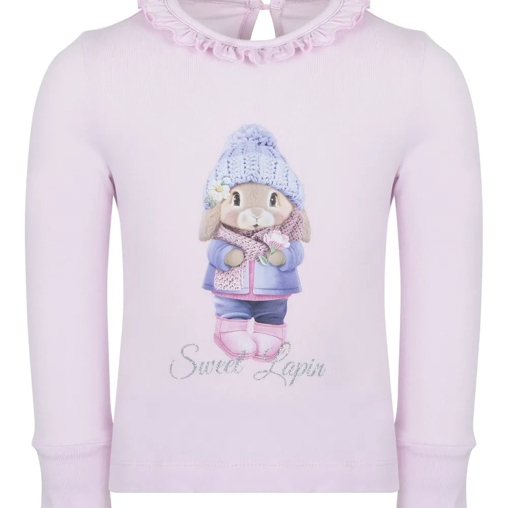 Футболка с длинными рукавами и графичным принтом