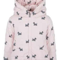 Пуховик с графичным принтом