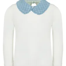 Топ с воротником Питер Пэн Топ с воротником Питер Пэн