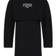 Платье с вышитым логотипом