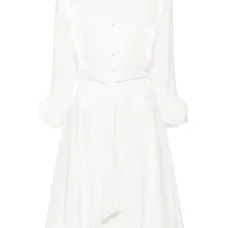 Атласное платье-рубашка Carina