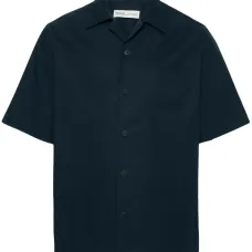 поплиновая рубашка с короткими рукавами