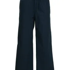 поплиновые брюки прямого кроя