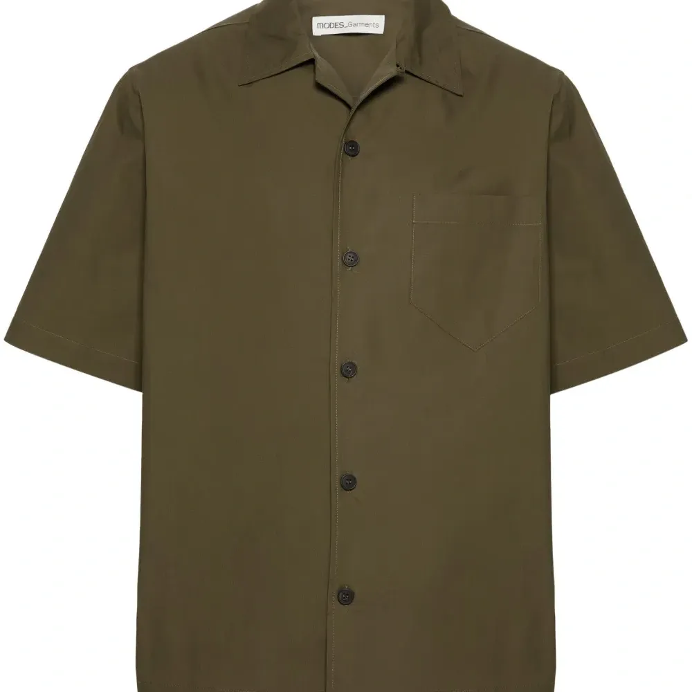 поплиновая рубашка с короткими рукавами