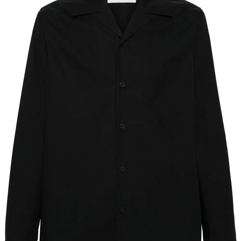 рубашка с распашным воротником