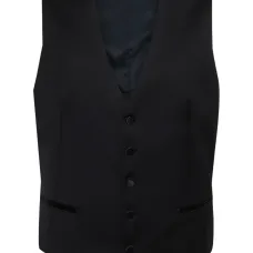 Жилет с V-образным вырезом и вставками