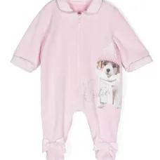 Пижама с бантом и принтом