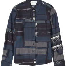 Рубашка с длинными рукавами и графичным принтом