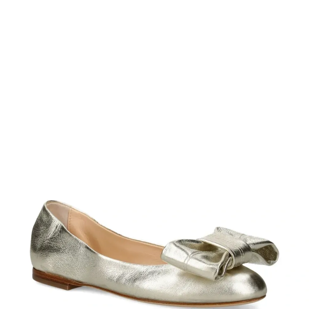 Балетки с бантом