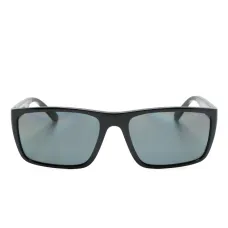 Солнцезащитные очки в прямоугольной оправе с логотипом