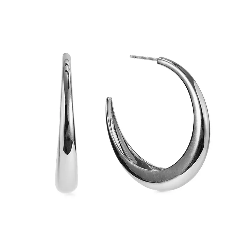 Серьги-кольца с градацией