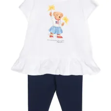 Легинсы с принтом Polo Bear