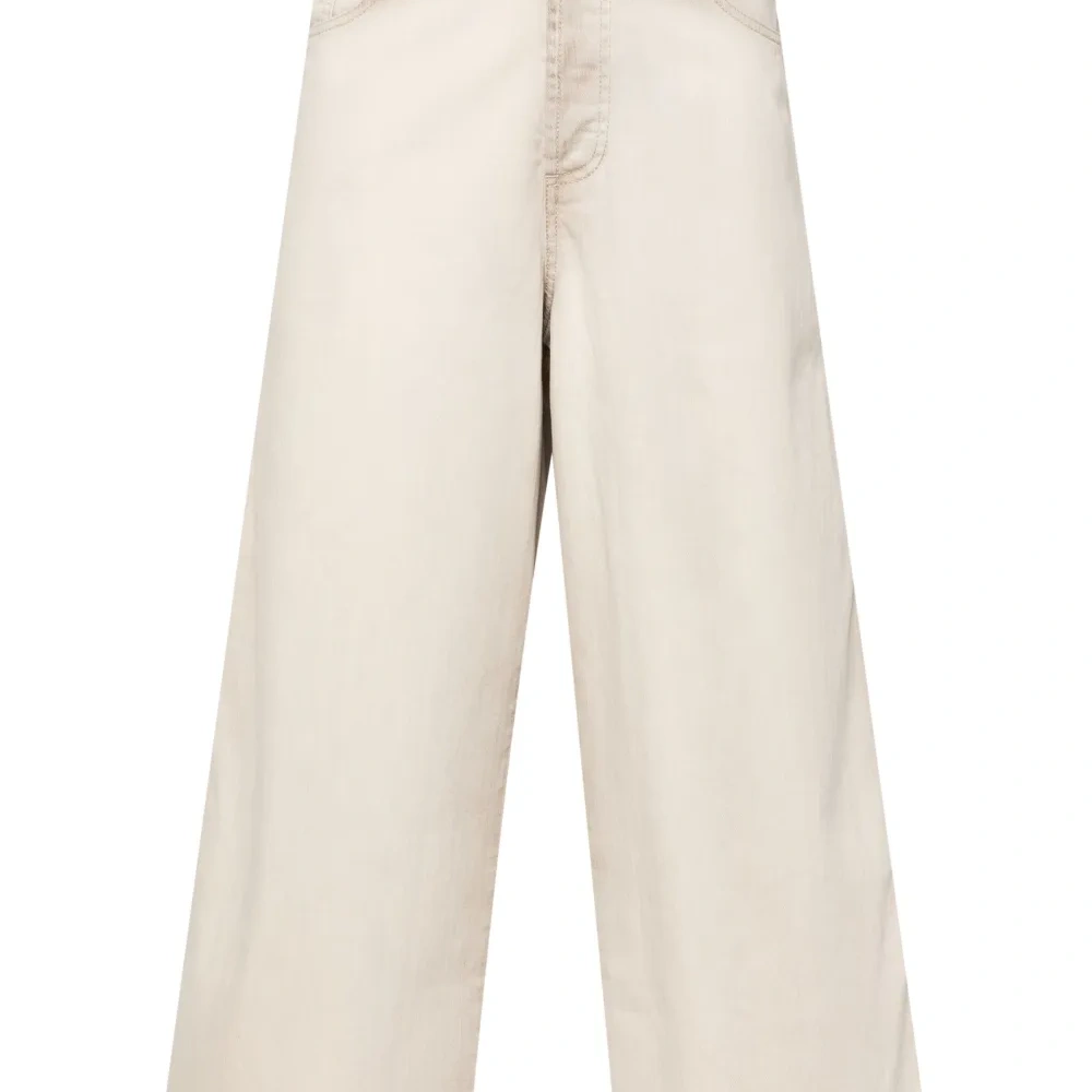 Укороченные брюки прямого кроя