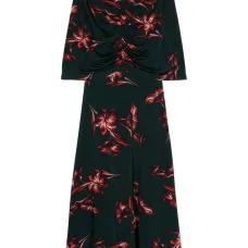 Платье миди Alix с цветочным принтом